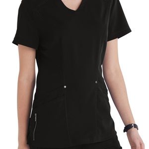 Black Greys Anatomy Scrub Top and Bottom Set